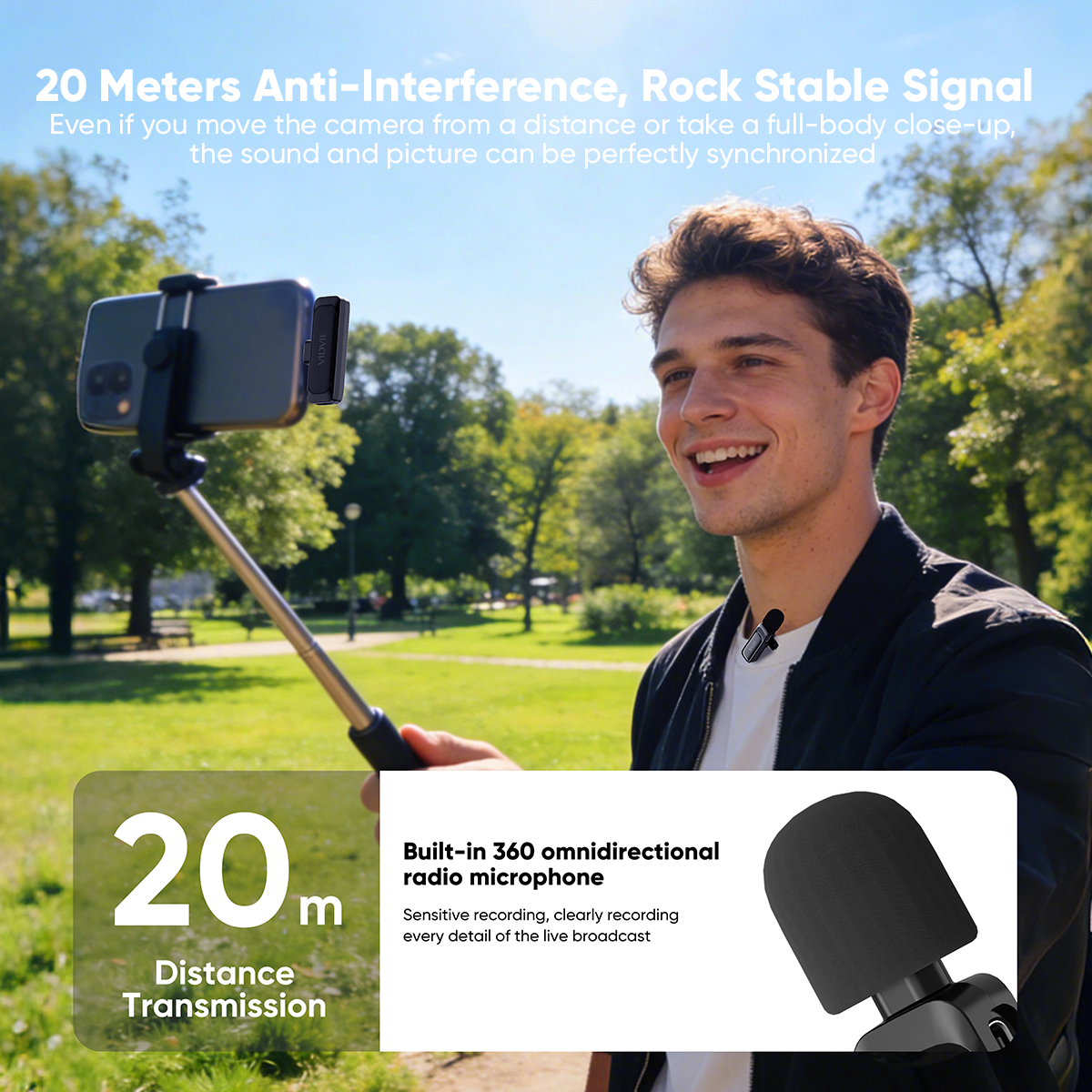 VIDVIE MC03 - HD WIRELESS MICROPHONE