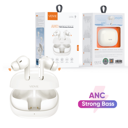 VIDVIE BT884 - True Wireless Stereo (TWS) in-ear earbuds featuring Active Noise Cancellation (ANC)
