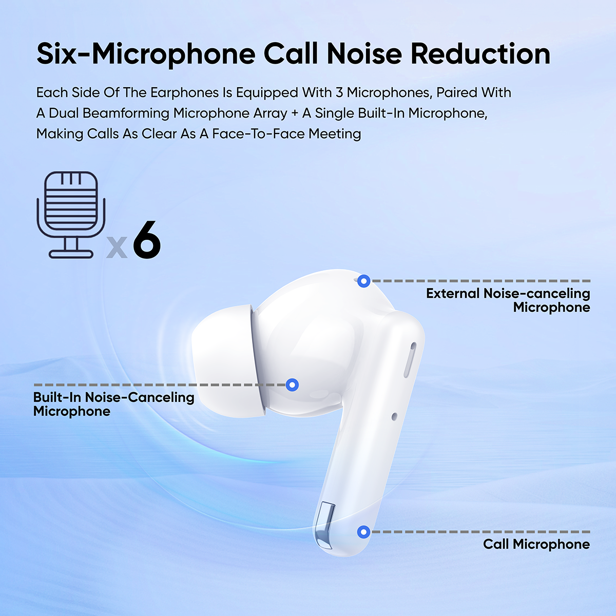 VIDVIE BT884 - True Wireless Stereo (TWS) in-ear earbuds featuring Active Noise Cancellation (ANC)
