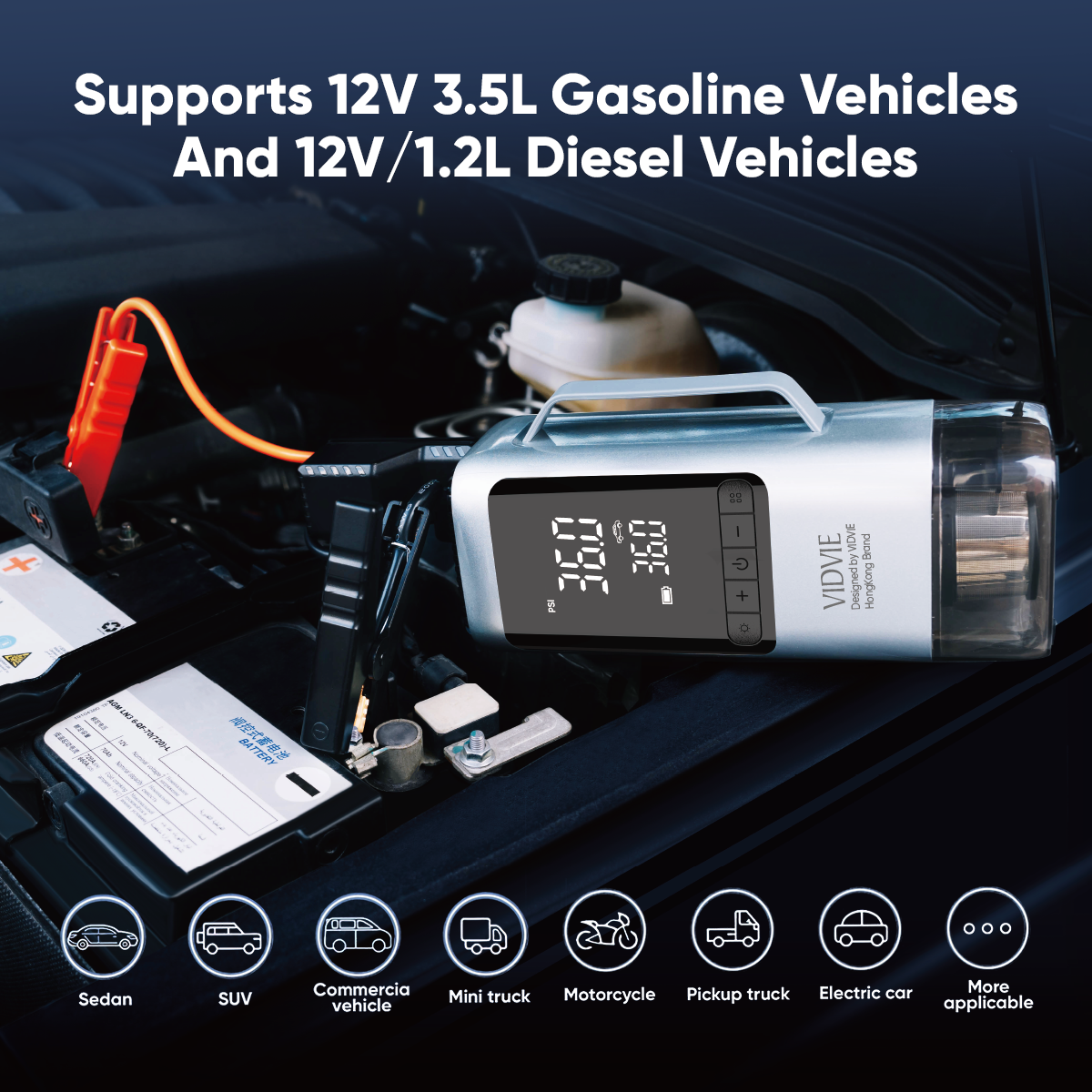 VIDVIE CSP001- 9-in-1 MULTIFUNCTIONAL CAR TOOL