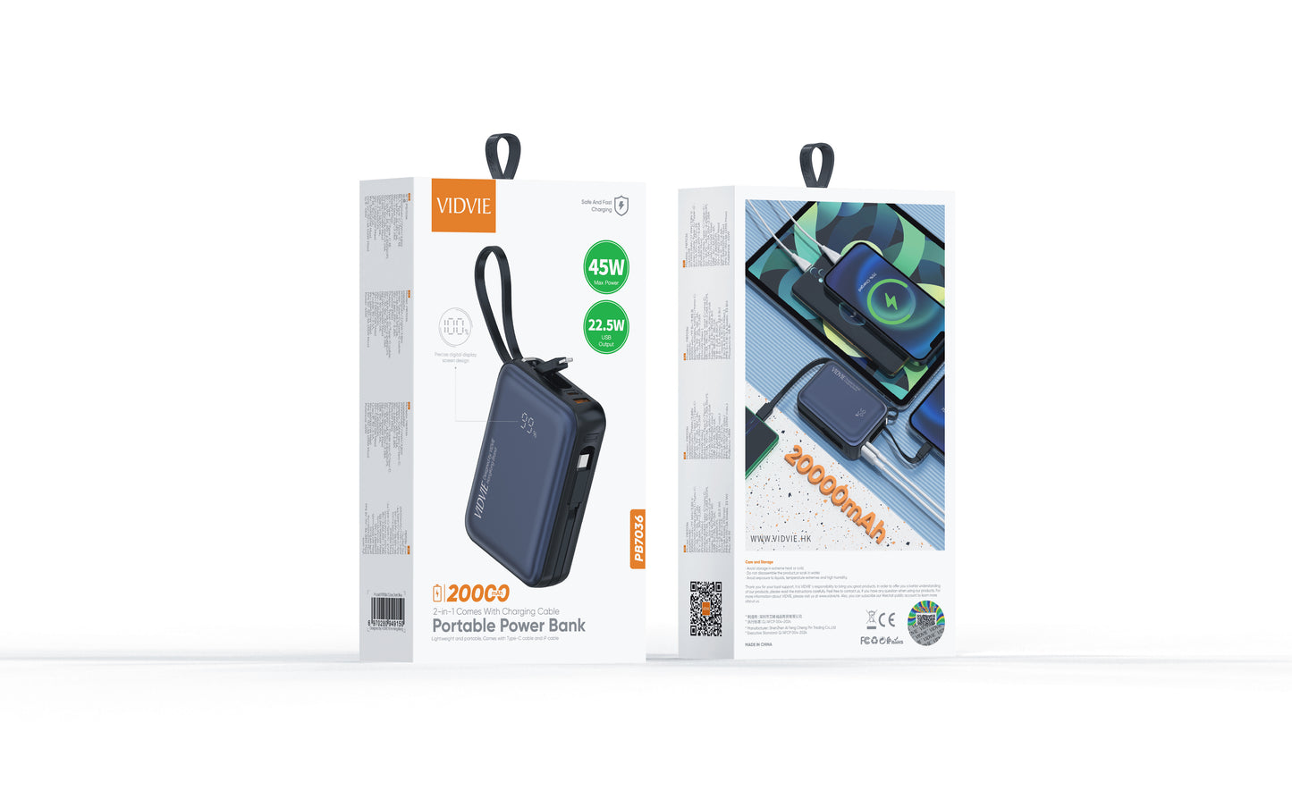 VIDVIE PB7036- HEAVY DUTY PORTABLE POWER BANK
