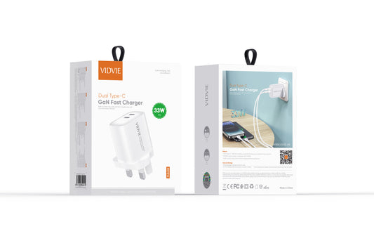 VIDVIE PLB160 IS A DUAL TYPE-C GAN FAST CHARGER