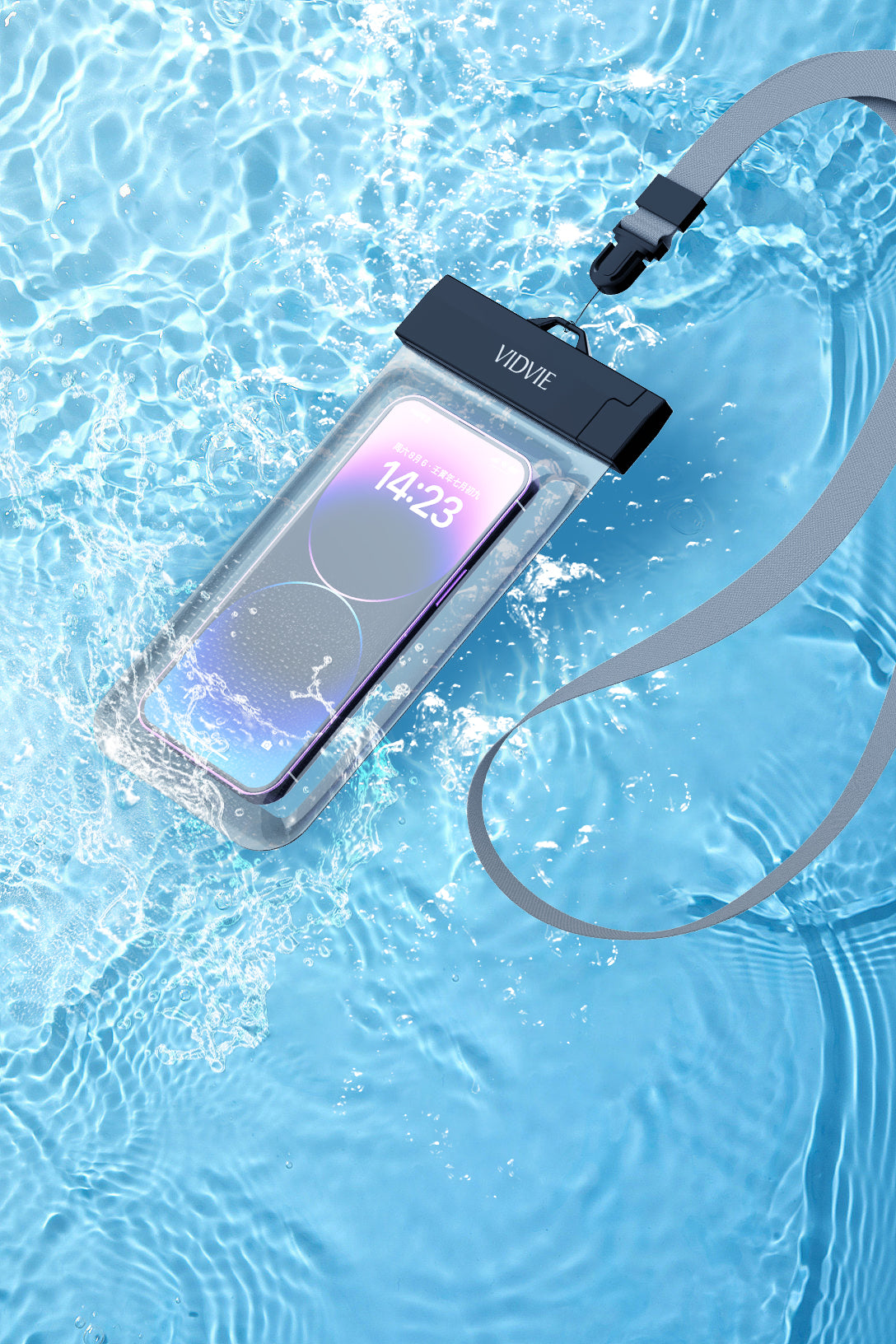 VIDVIE WB01 WATERPROOF PHONE POUCH – 7.2" IPX8 UNIVERSAL UNDERWATER CARRIER