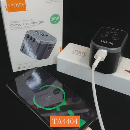 VIDVIE TA4404 - GLOBAL UNIVERSAL TRAVEL CHARGER